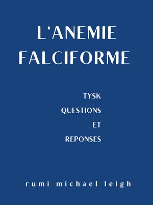 cover image of L'anémie falciforme